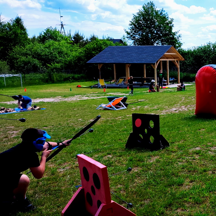 Archery tag (łucznictwo) - zielona szkoła Pojezierze Łęczyńsko Włodawskie